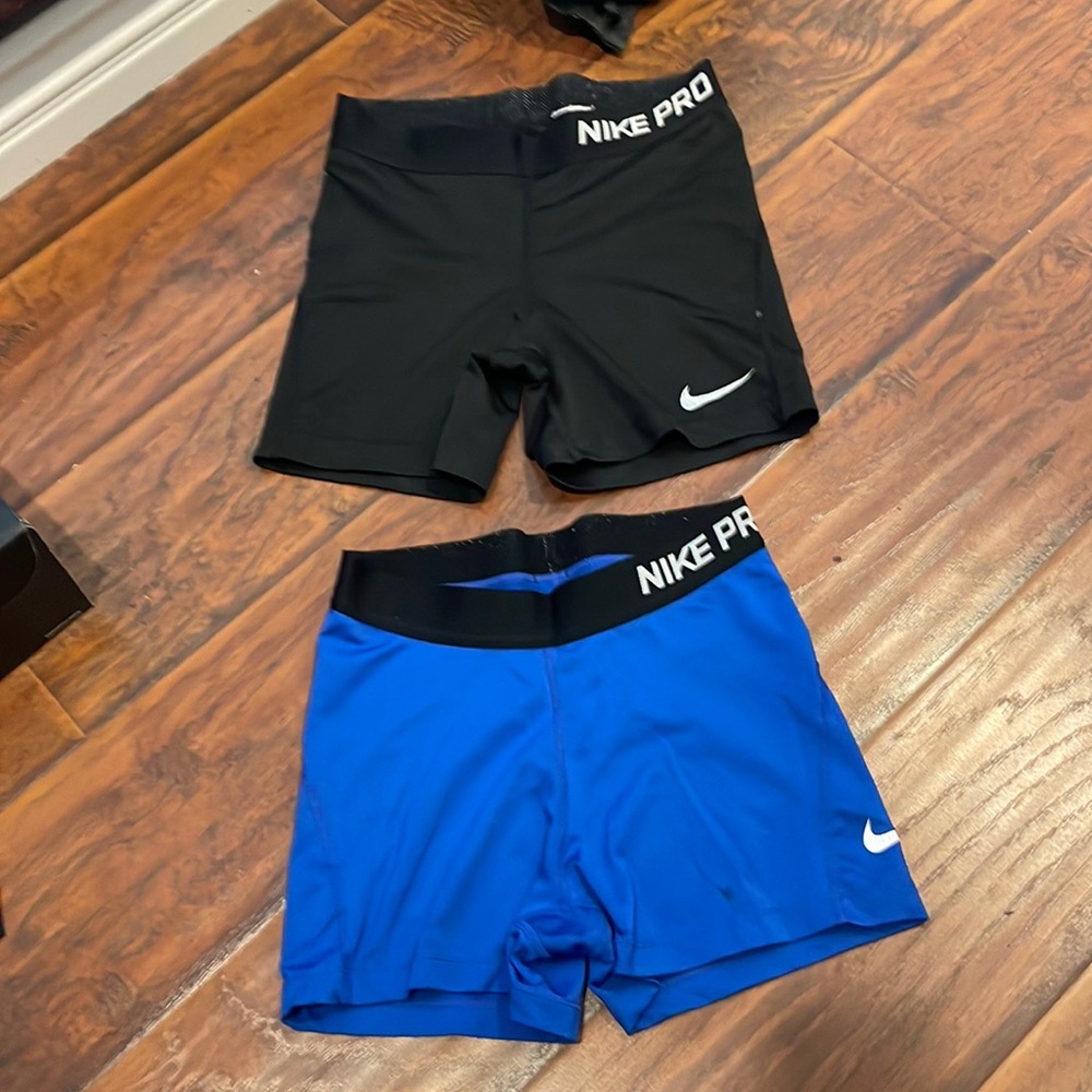 two nike shorts: email me in my bio email to purchase! deleting poshmark :)